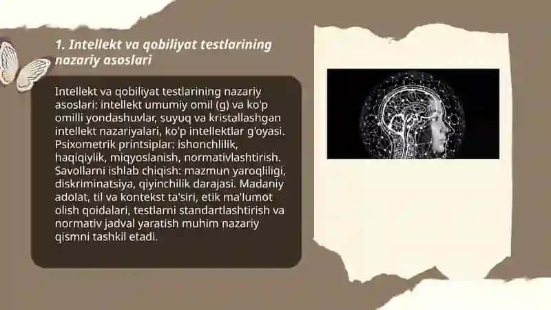 Intellekt va qobiliyat testlarini tuzish 3