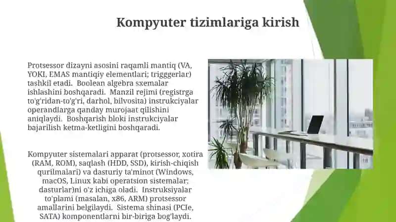 Ko'rsatmalar To'plami Arxitekturasi 3
