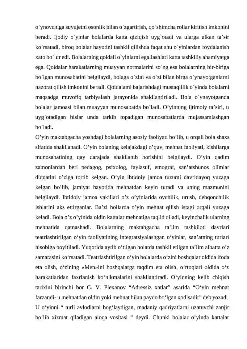 Bolalar o’yinlarini tashkil etish metodikasi va texnologiyalari 3