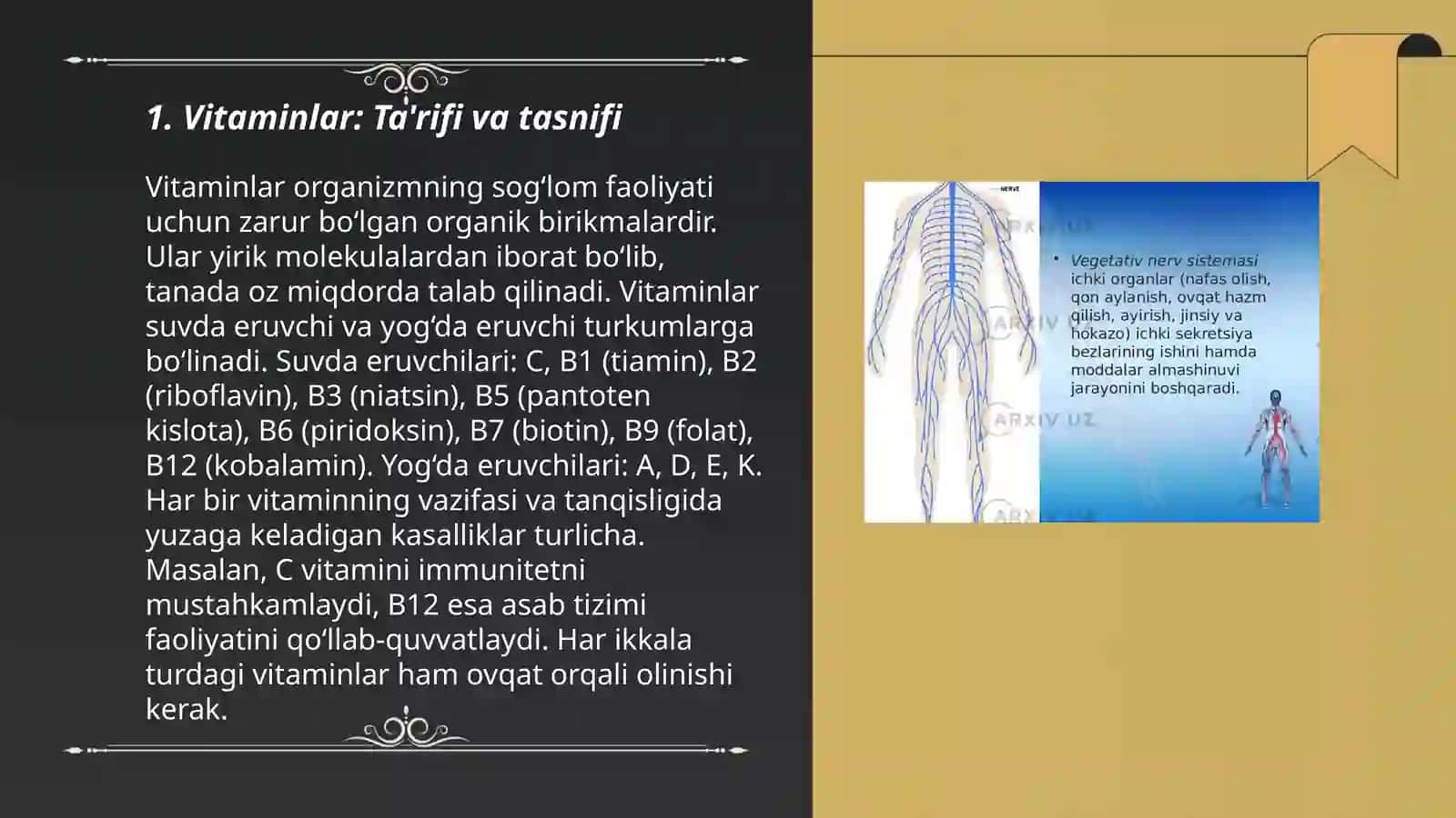 Vitaminlar va ularning tibbiyotdagi ahamiyati 3