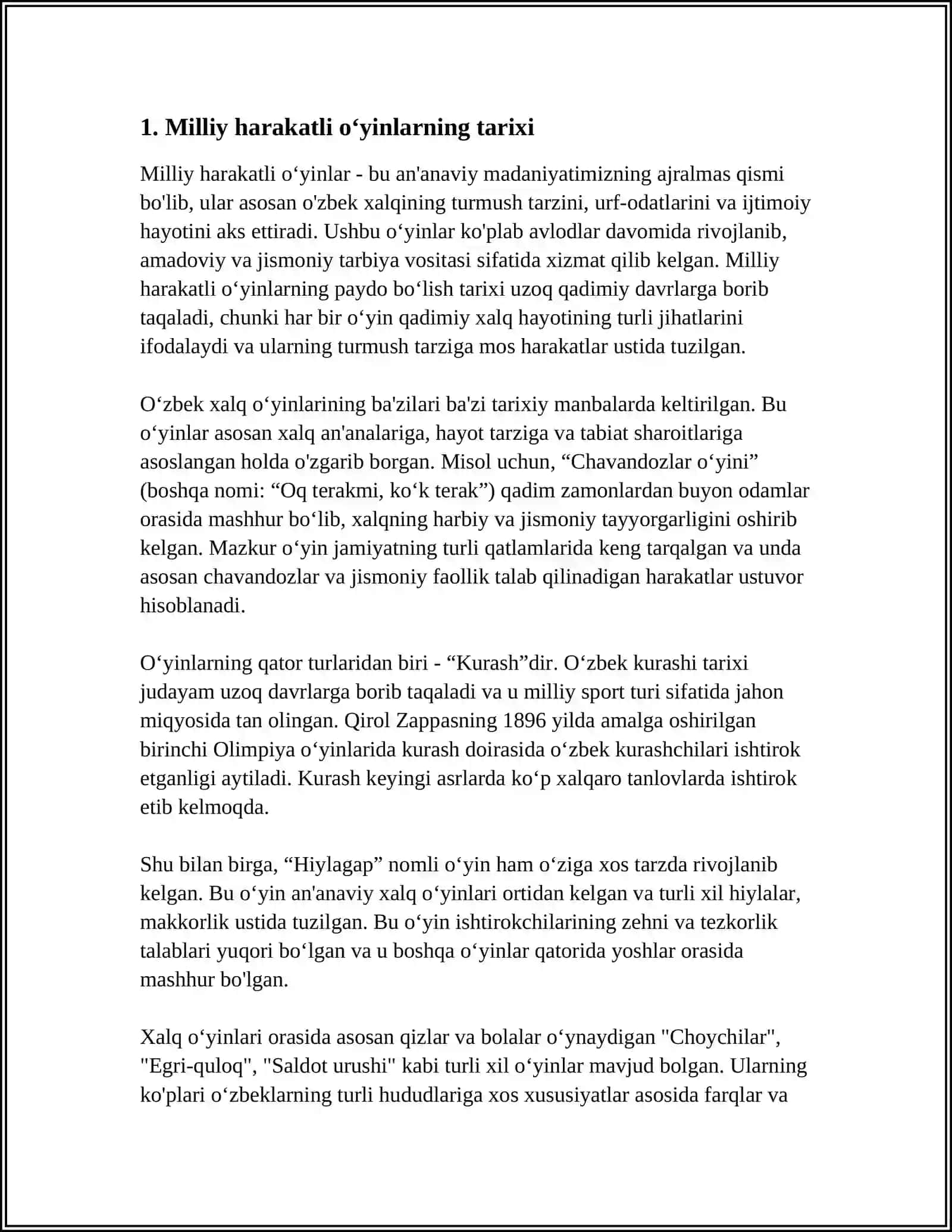 MILLIY HARAKATLI OʻYINLAR TURLI VA ULARNI PEDAGOGIK AHAMYATI 3