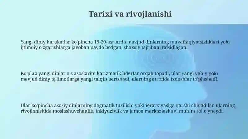 Yangi diniy ta'limotlar va sektalarning kelib chiqishi va mohiyati 3