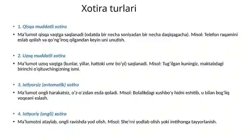 Xotira: Ma'lumotlarni Mustahkamlash Yo‘llari 3