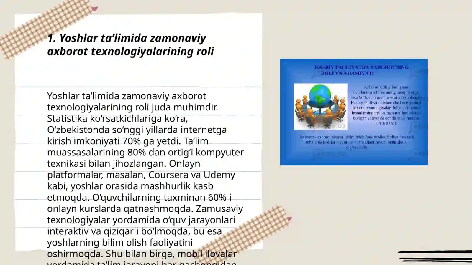 Yoshlar ta’lim-tarbiyasida zamonaviy axborot texnologiyalarning o‘rni va ahamiyati 3