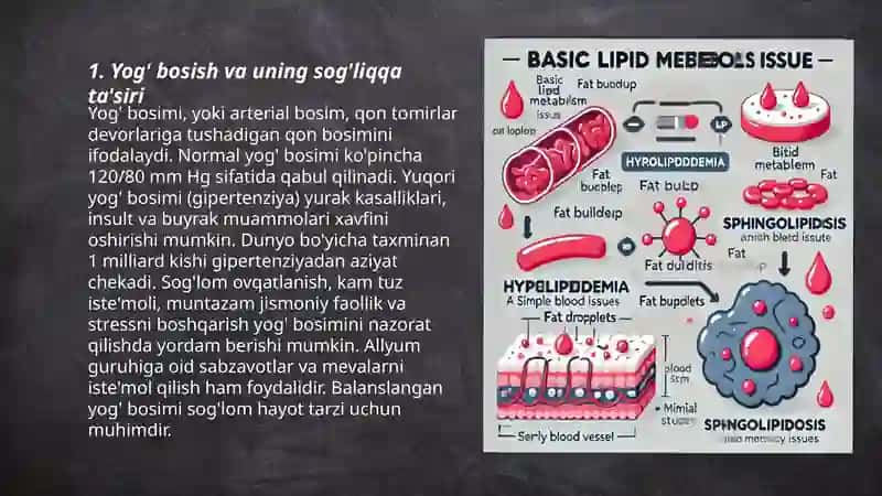Yog‘ bosish, semirish, giperlipidemiya, sfingolipidozlar 3