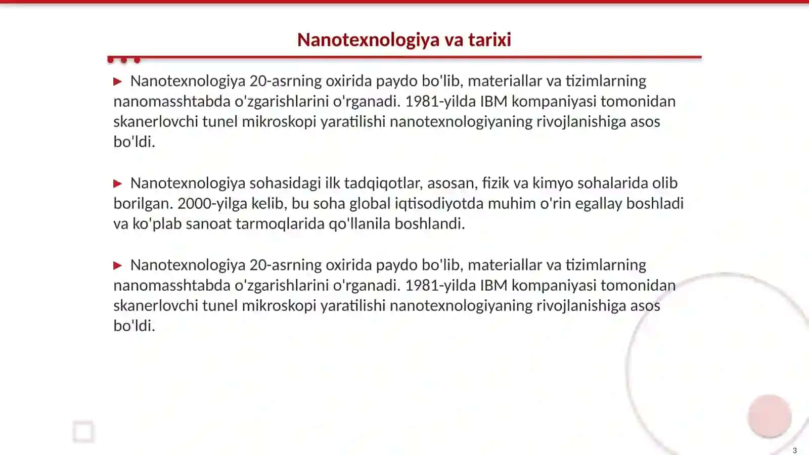Nanotexnologiya va u asosida polimerlar sintez qilish usullari 3