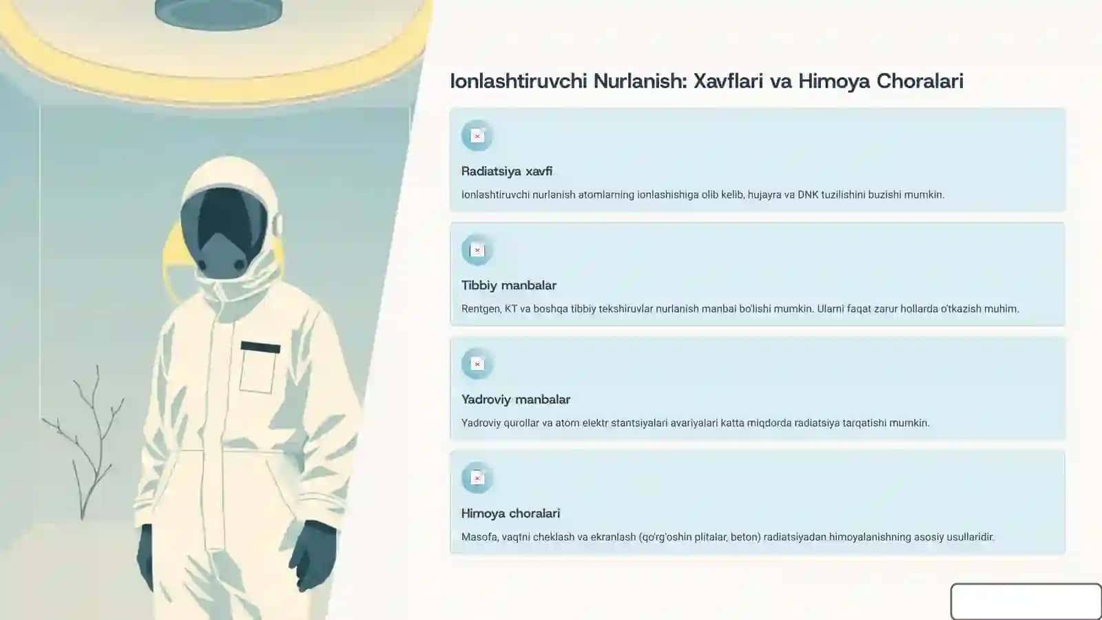 Organizmni Nurdan Himoyalash Yo'llari va Gigiyenik Normalari 3