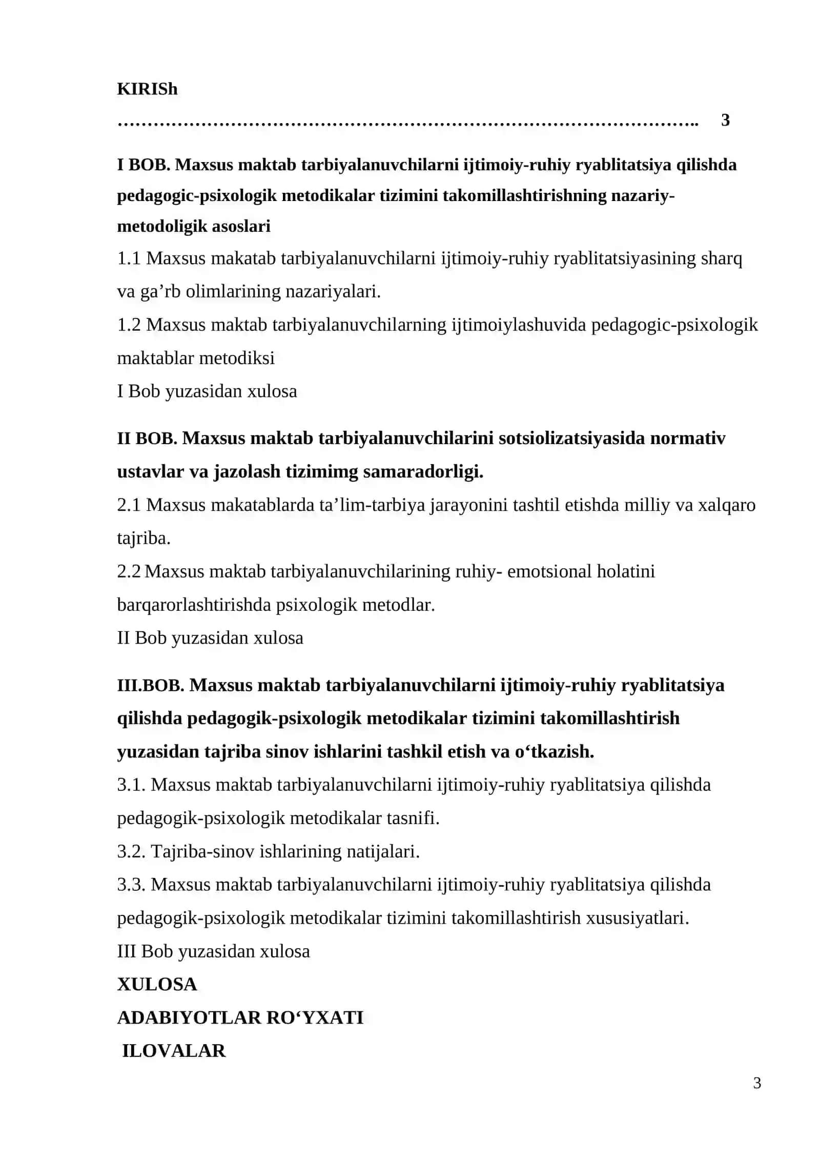 МAXSUS MAKTAB TARBIYALANUVCHILARNI IJTIMOIY-RUHIY REYABLITATSIYA QILISHDA PEDAGOGIC-PSIXOLOGIK METODIKALAR TIZIMINI TAKOMILLASHTIRISH 3
