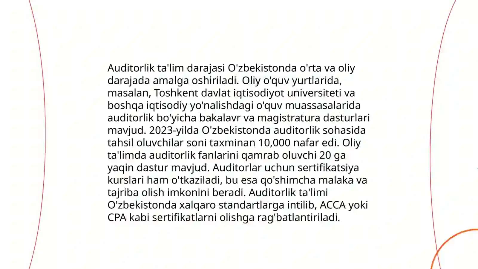 Auditorlik kasbiga qoʻyiladigan malakaviy talablar 3