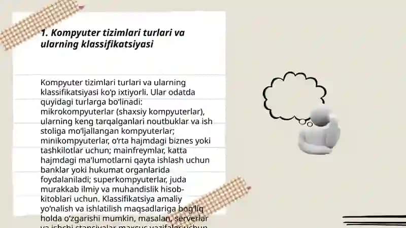 Nimstansiyalarda va iste'molchilarda qo'llaniladigan tizimlar, ularning turlari, tashkil etish va ularda qo'llaniladigan texnik ta'minot 3
