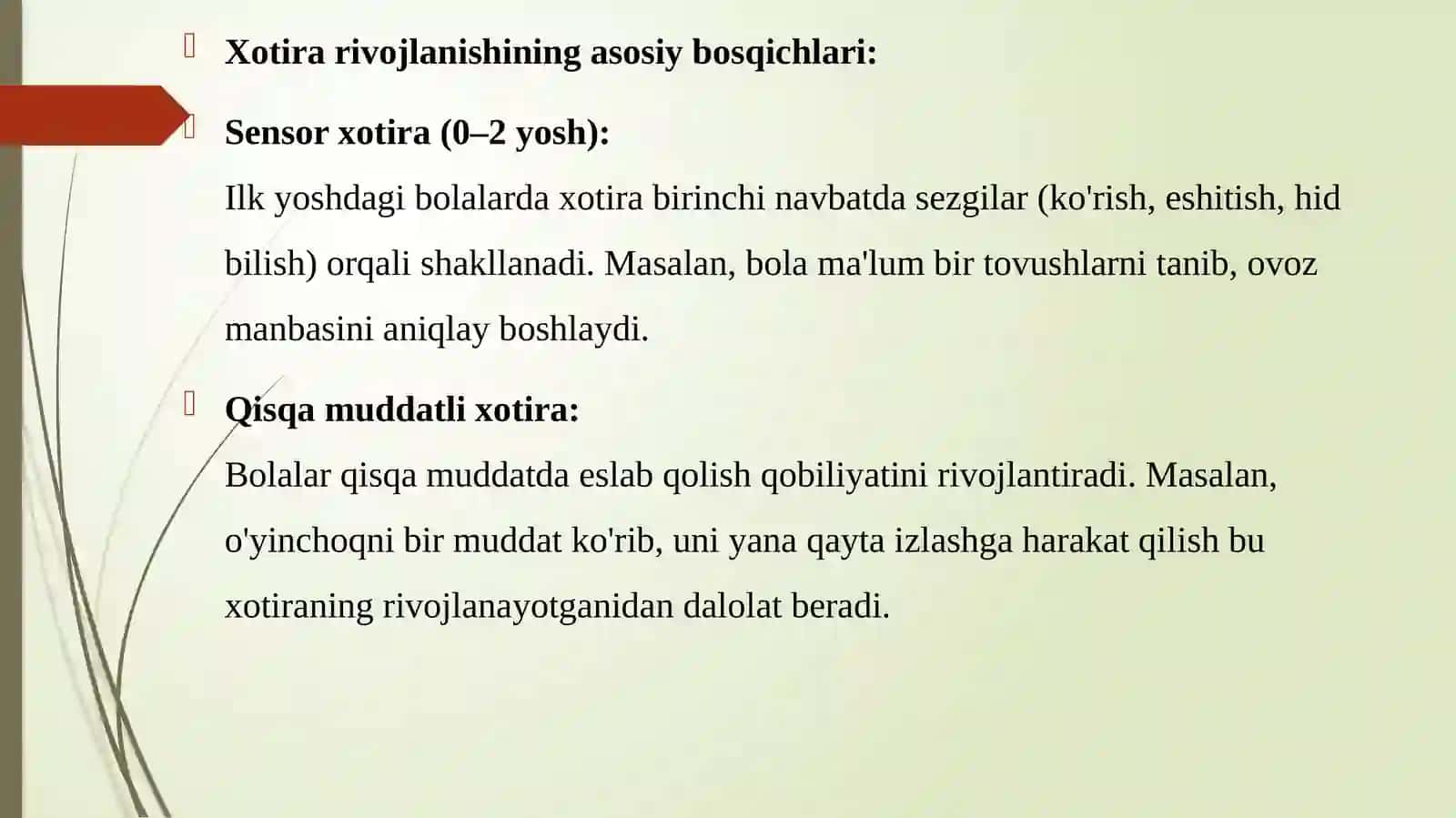 ILK YOSHDAGI BOLALARDA XOTIRANING RIVOJLANISHI 3