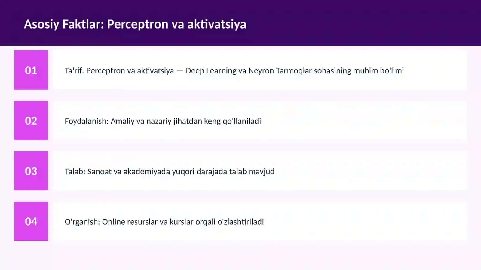 AI | DEEP LEARNING VA NEYRON TARMOQLAR 3