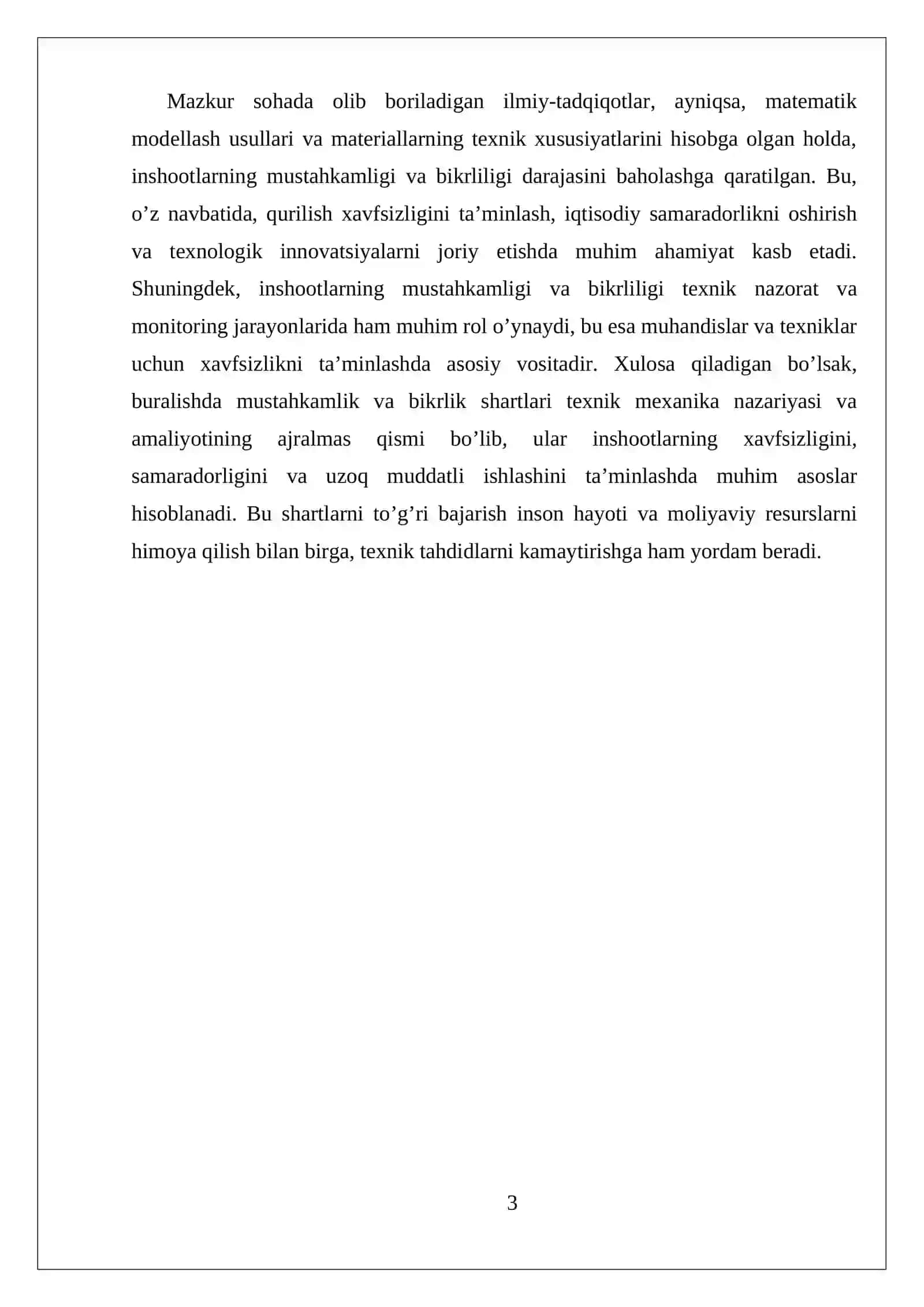 BURALISHDA MUSTAHKAMLIK VA BIKRLIK SHARTLARI 3