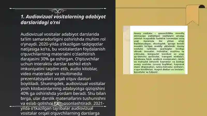Audiovizual va texnik vositalardan foydalanish 3