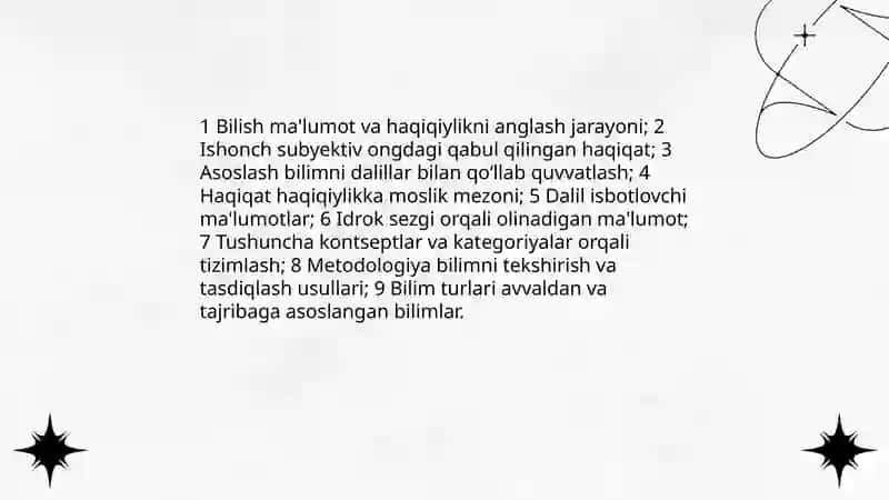 Bilish falsafasi 3
