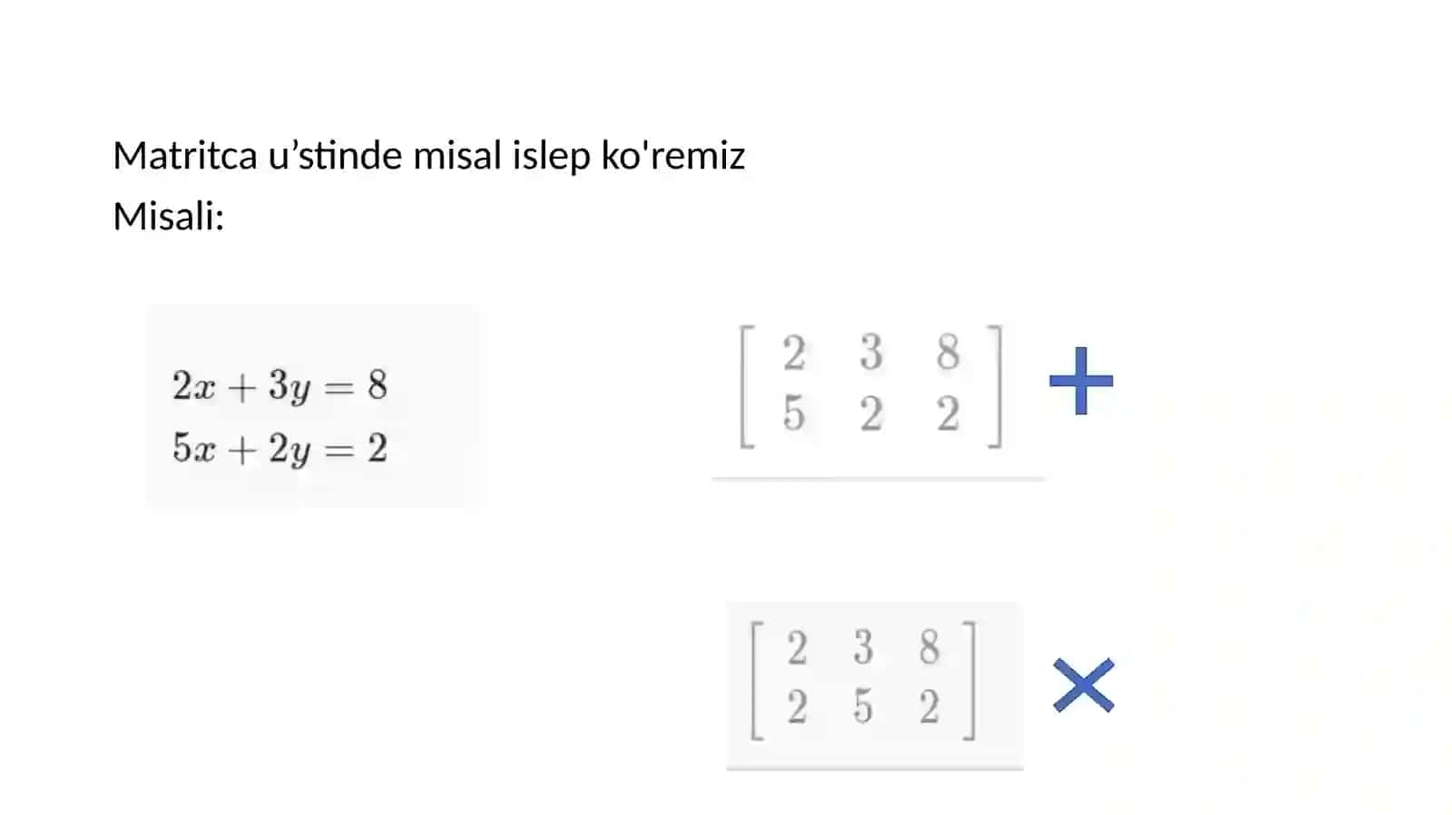 Genjemuratov Salamattin’ Joqari matematika pa’ninen tayarlag’an prezintatsiyasi 3