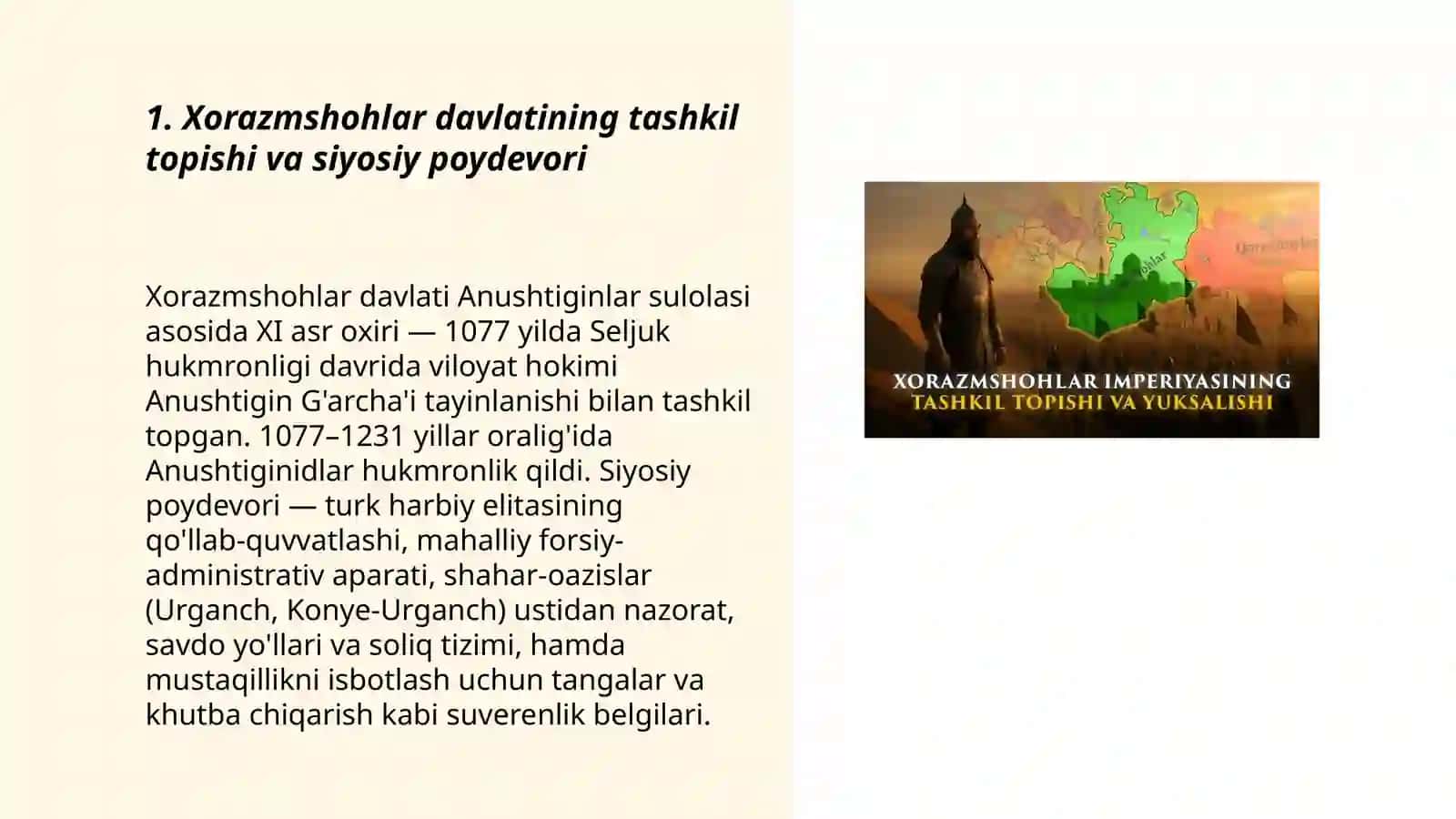 Xorazmshohlar davlatining siyosiy va ijtimoiy tuzilmasi 3