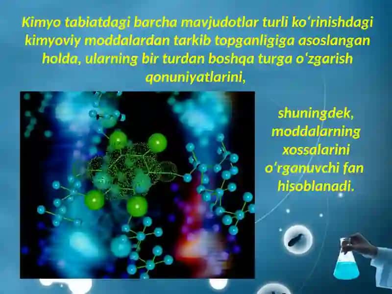 Kimyo fani va uning vazifalari fan sifatida rivojlanish tarixi 3