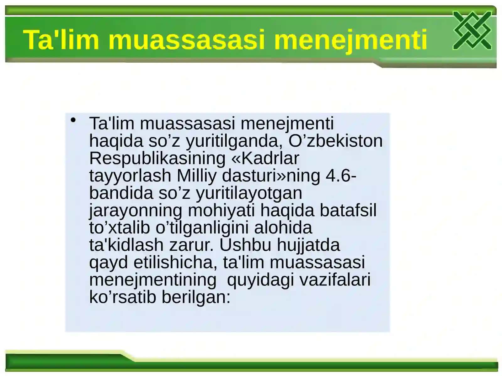 Ta'lim muassasasi mеnеjmеnti 3
