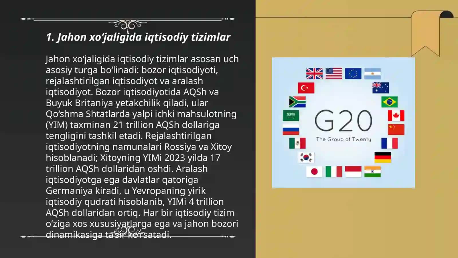 Jahon xoʻjaligi toʻgʻrisidagi iqtisodiy gʻoyalar 3
