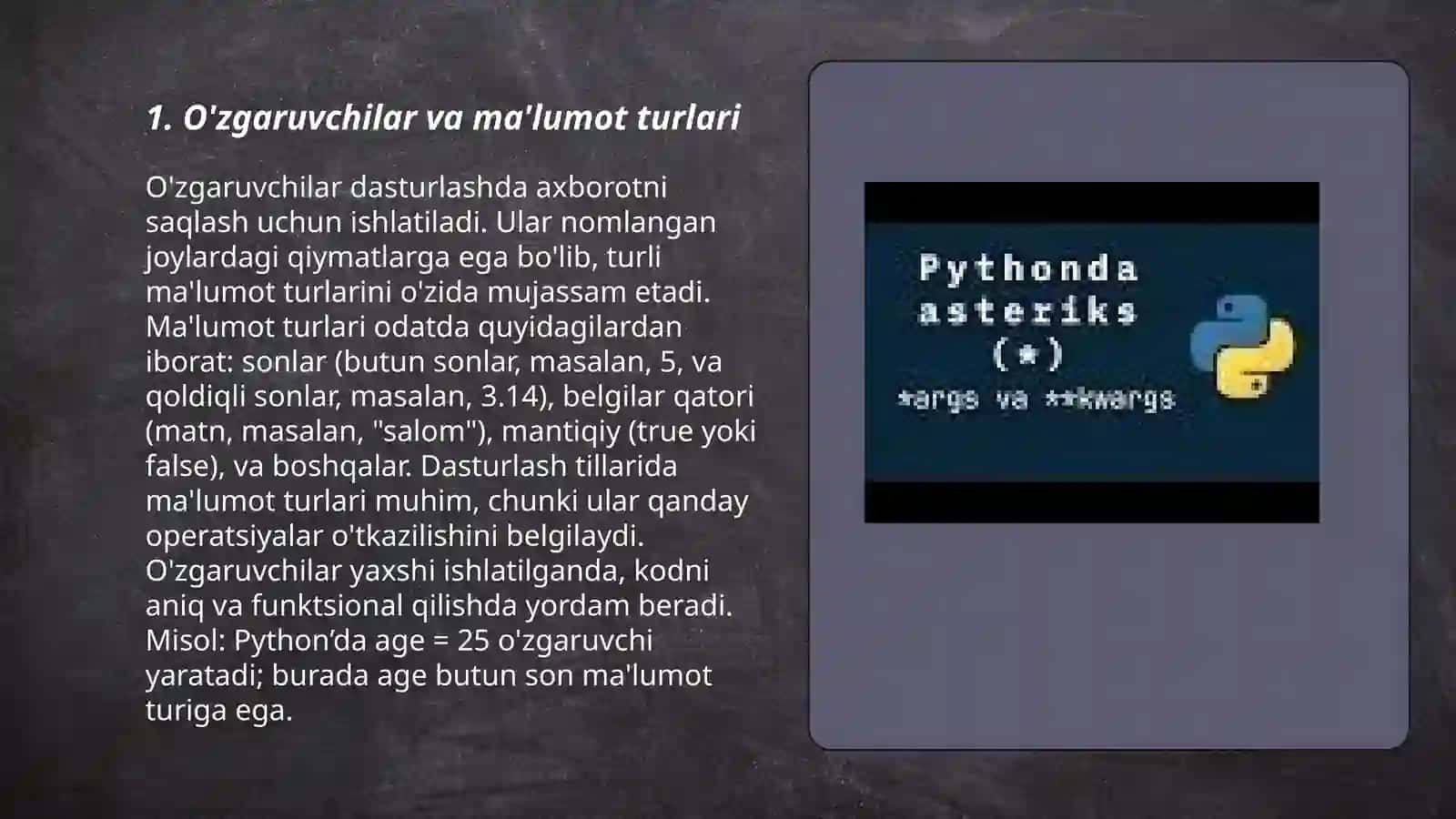 Pythonda sinflar 3