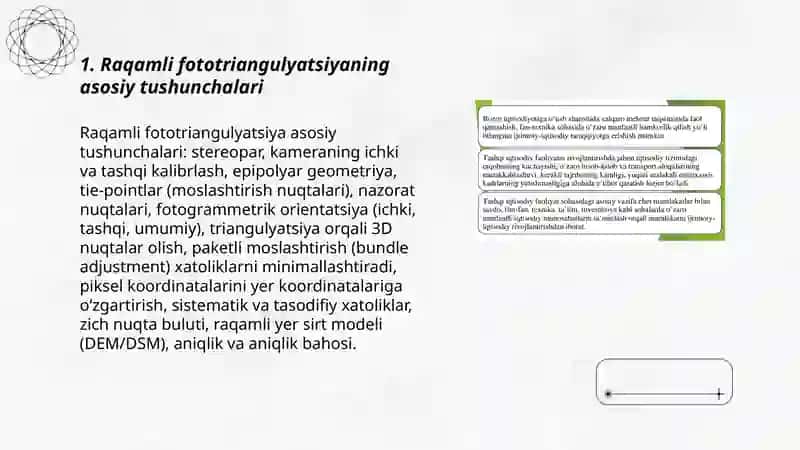 Raqamli fototriangulyatsiya 3