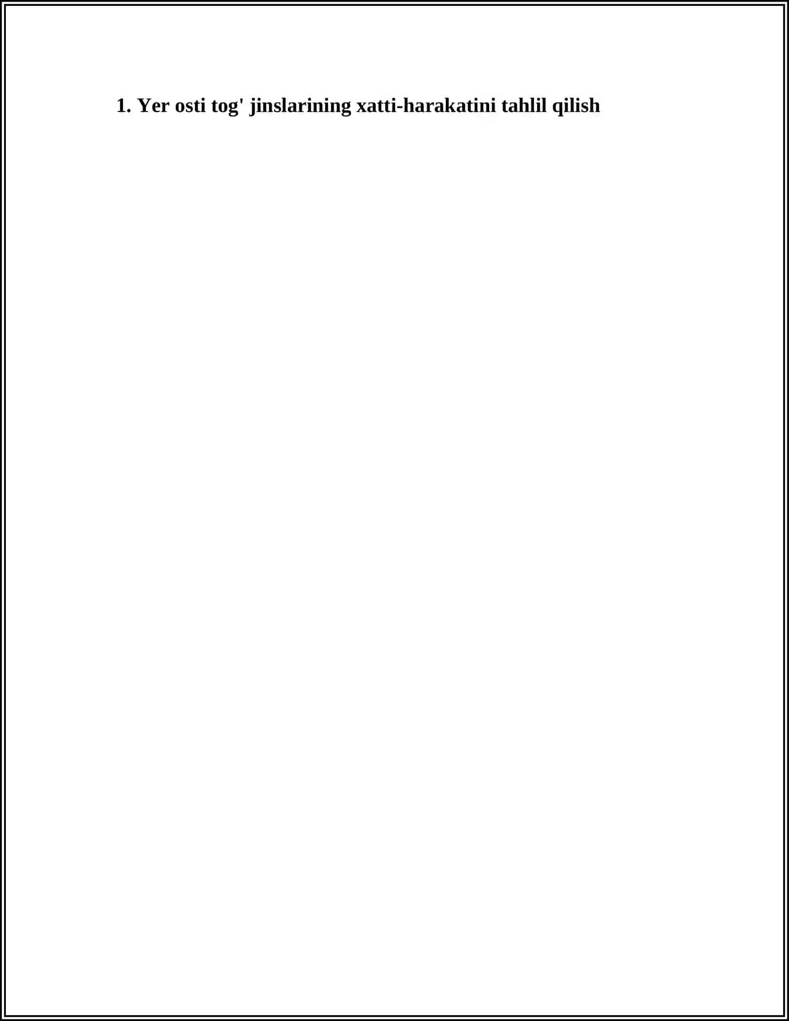 Konlarni Yer Osti Usulidagi Geomekanik Holatini O'rganish 3