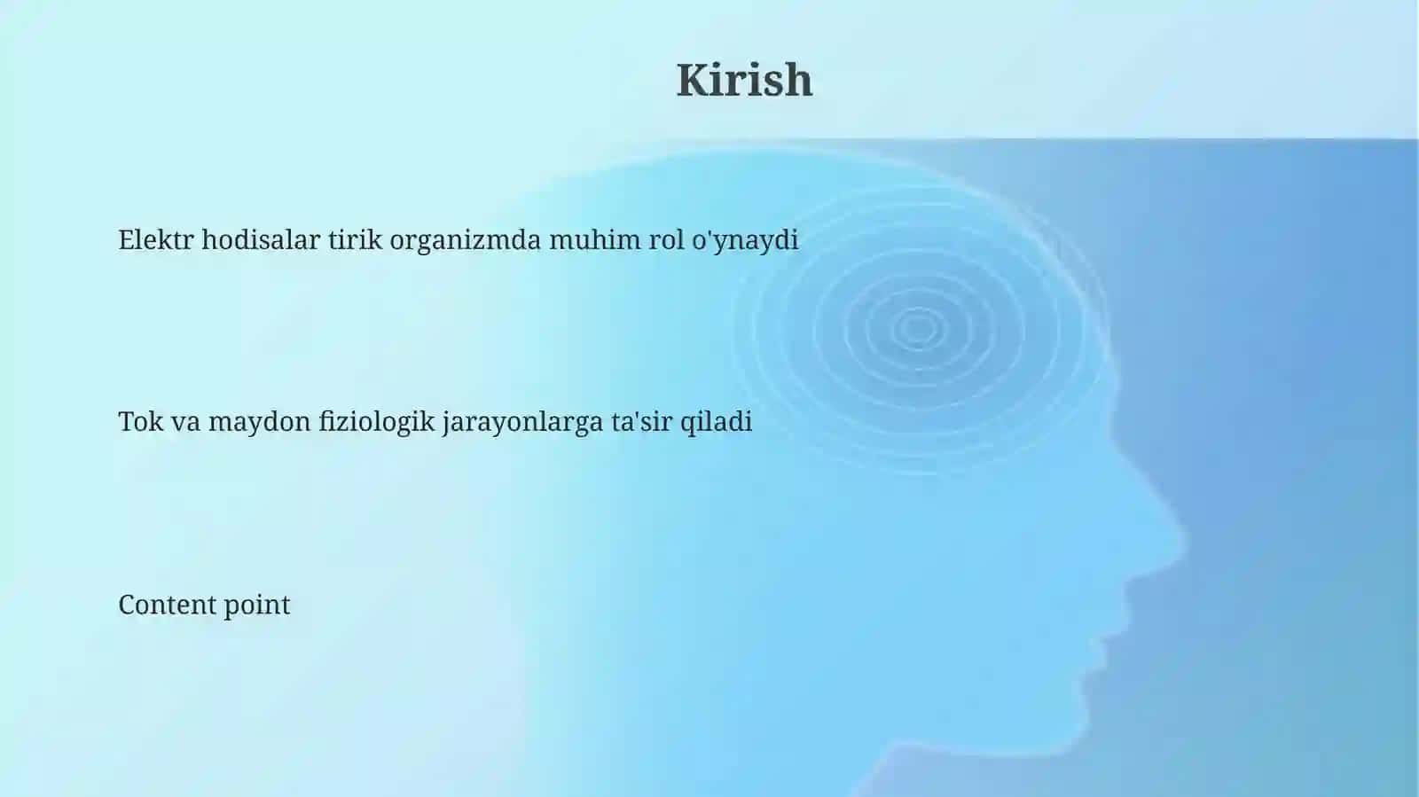 Doimiy va o'zgaruvchan tok. Biologik toʻqimalarni elektr xossalari 3