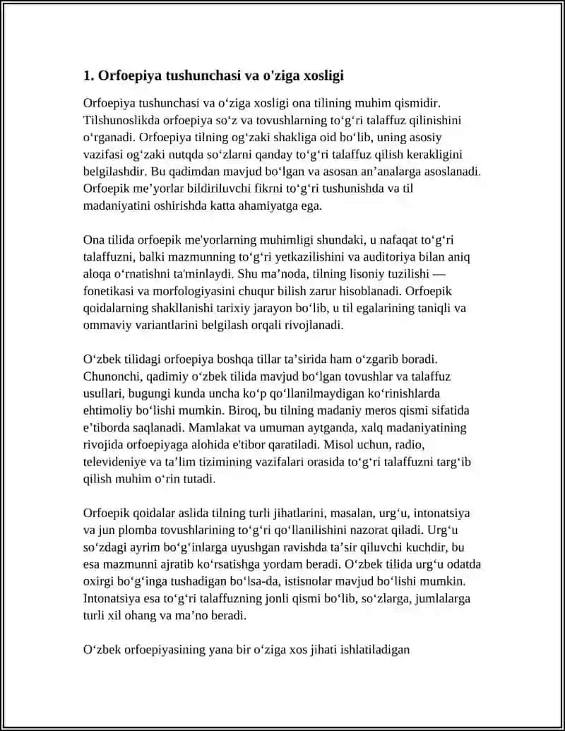 ONA TILI ORFOEPIYA HAQIDA UMUMIY MA'LUMOT 3