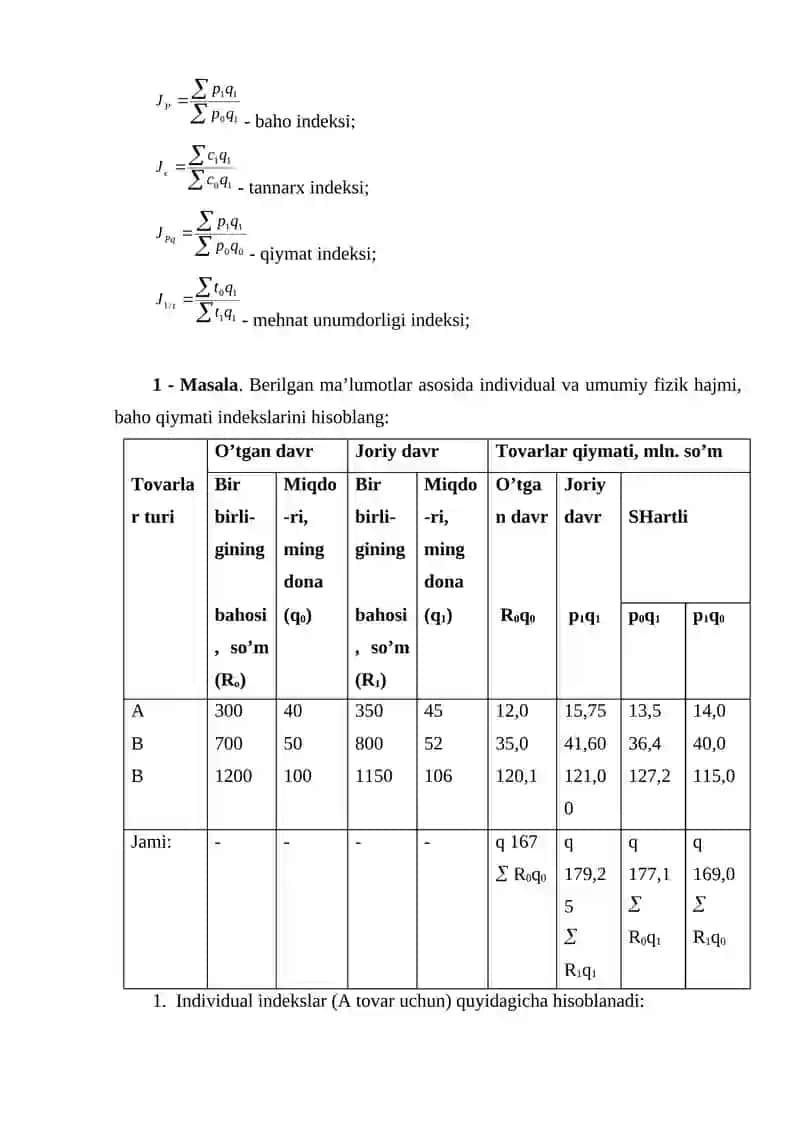 Iqtisodiy indekslar 3