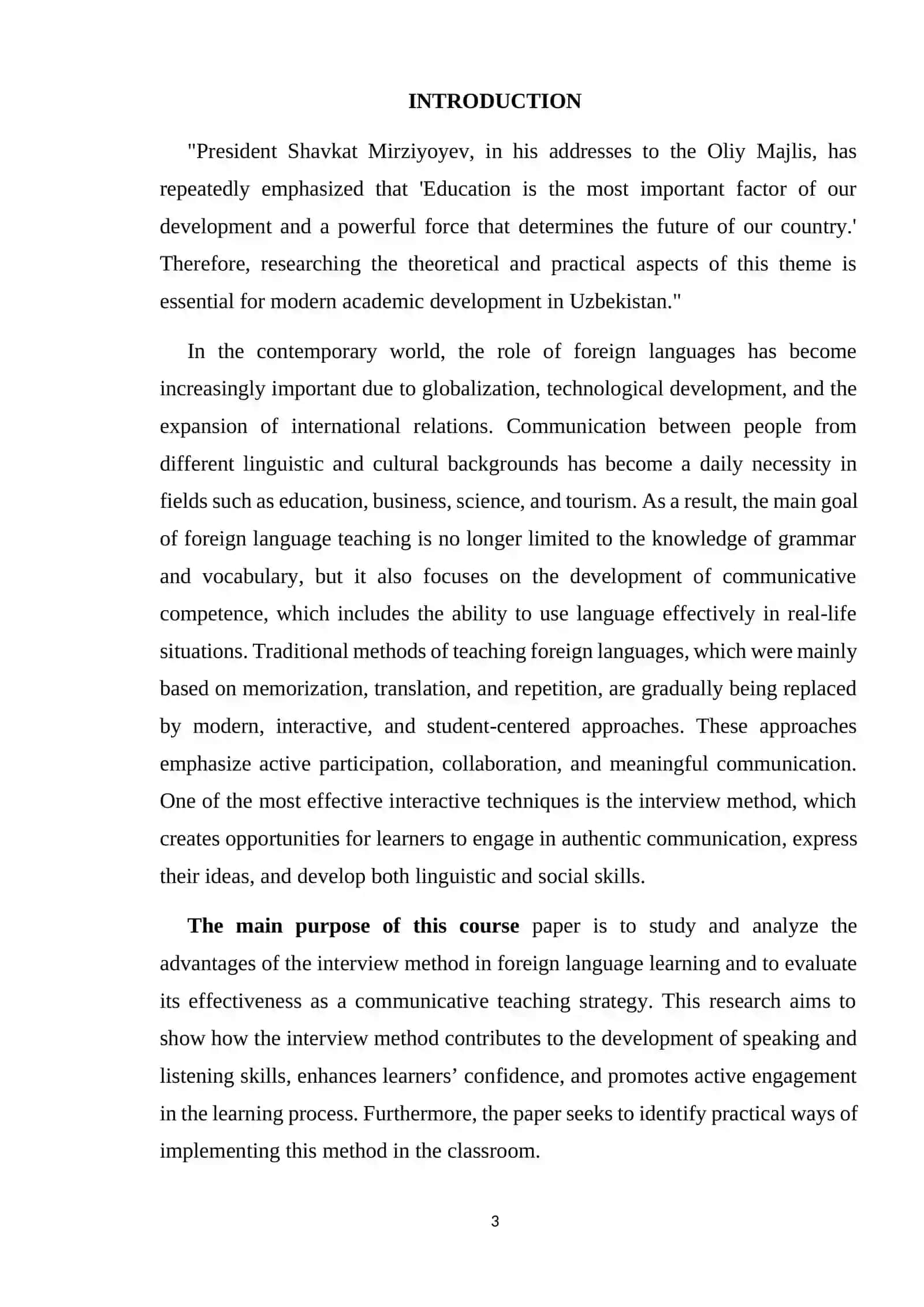 Advantages of interview methods in foreign language learning 3