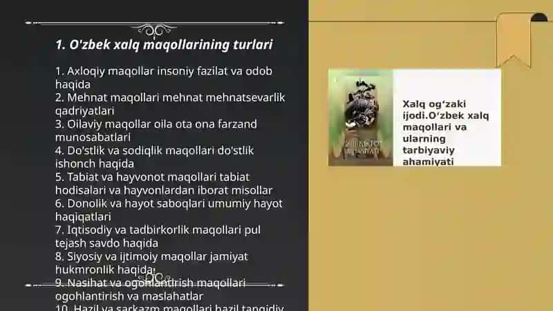Xalq maqollari va topishmoqlar 3