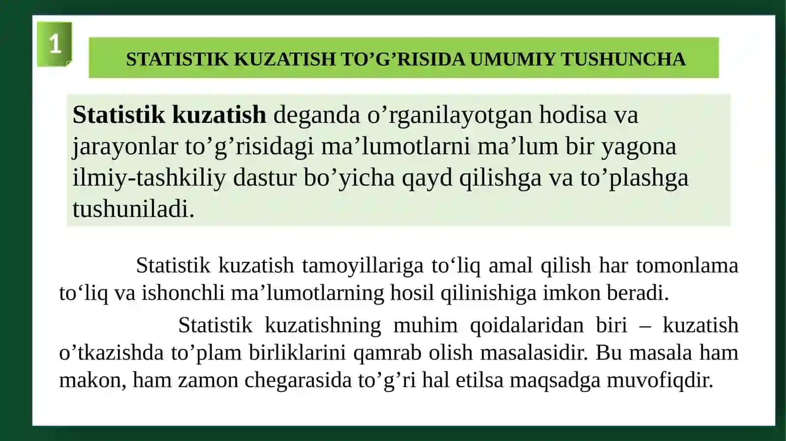 Statistik ma’lumotlarni to‘plash nazariyasi va amaliyoti 3