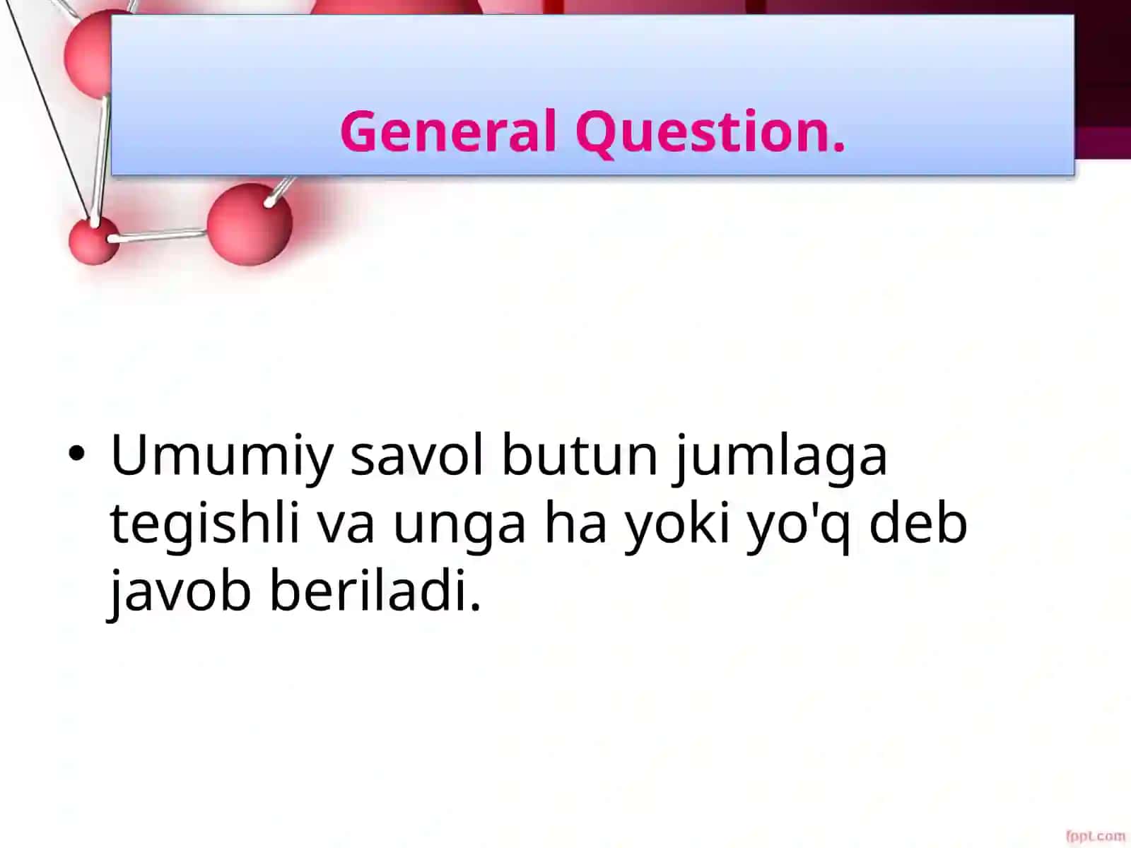 General questions 3