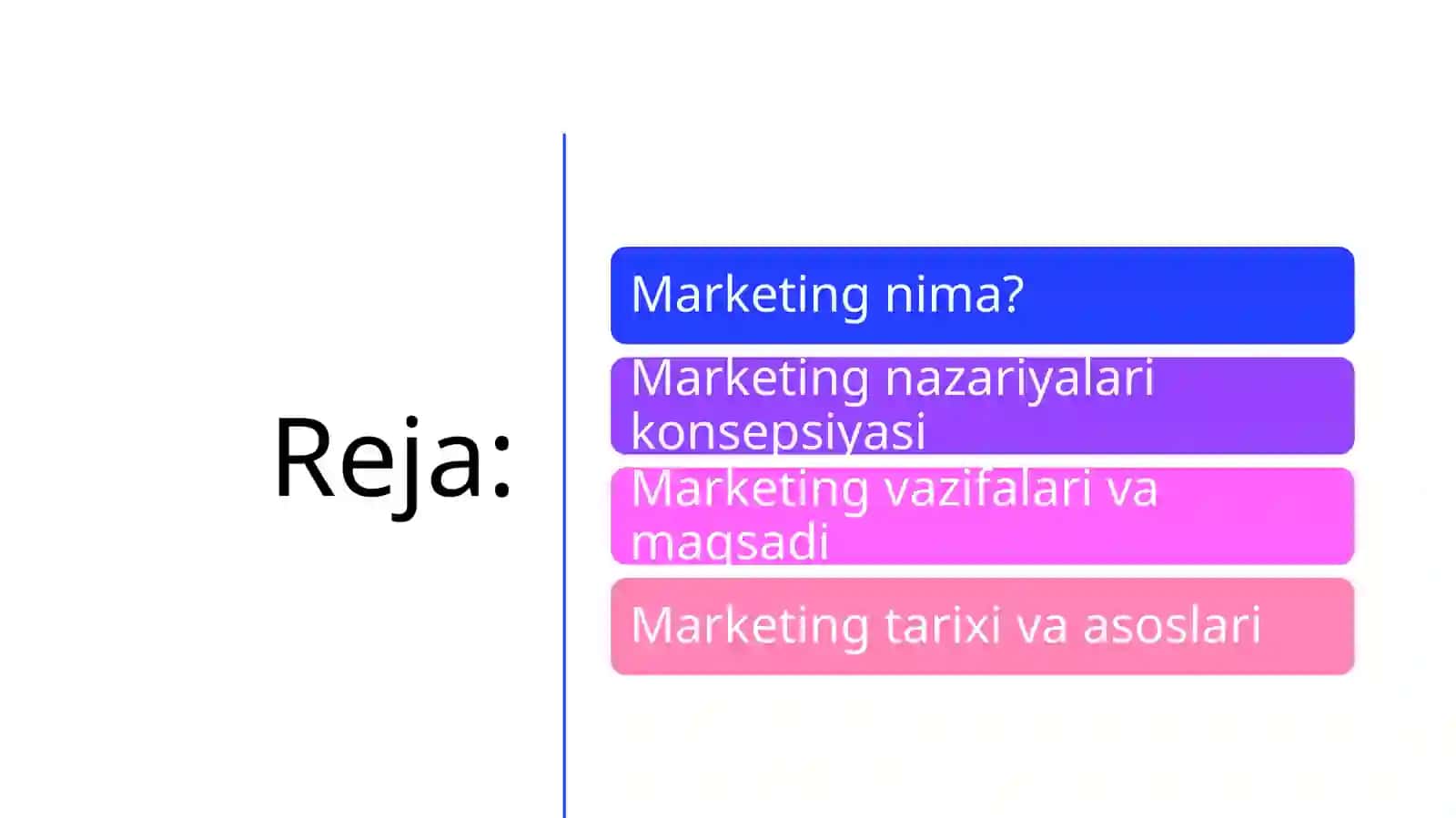 Marketing nazariyalari va konsepsiyalari. Marketingni vujudga kelish tarixi, asoslari 3