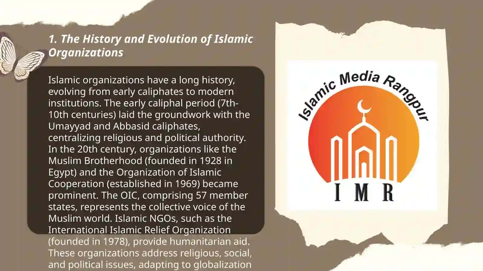 Islamic organizations essay 3