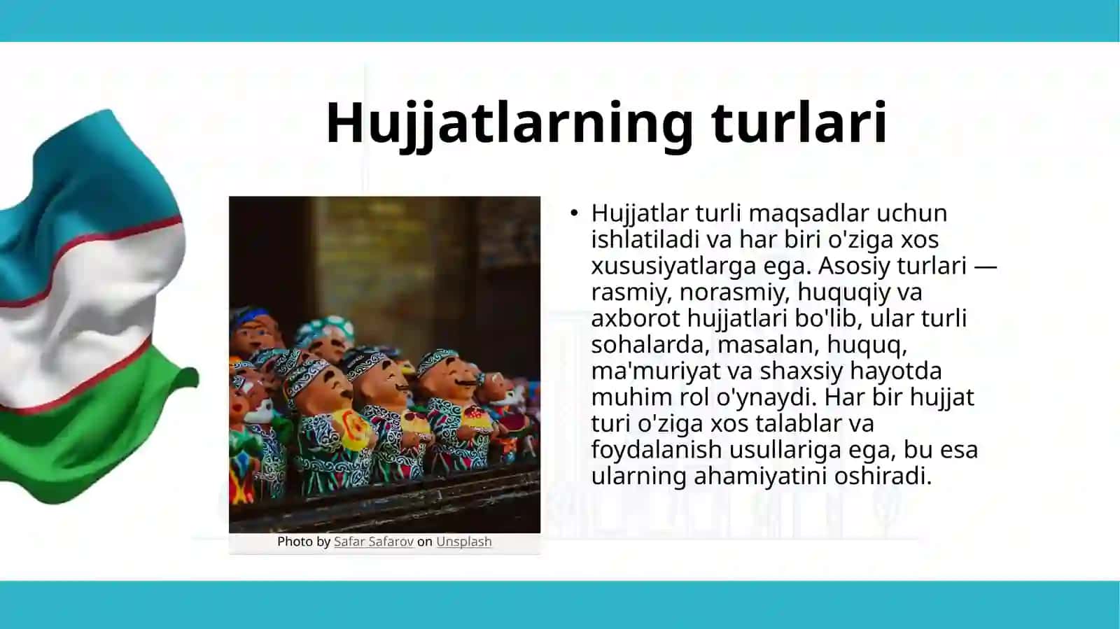 HUJJATNING TURLARI VA UNING XUSUSIYATLARI 3