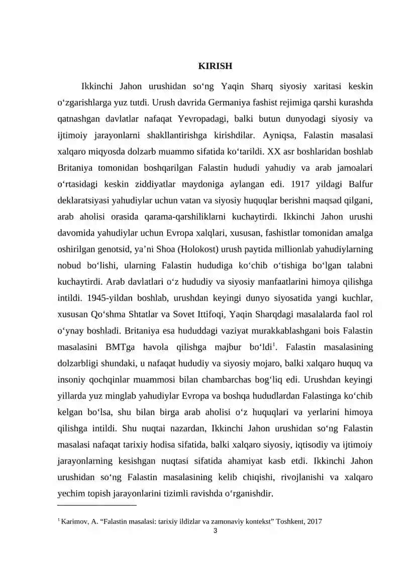 Ikkinchi jahon urushidan so'ng Falastin masalasi 3