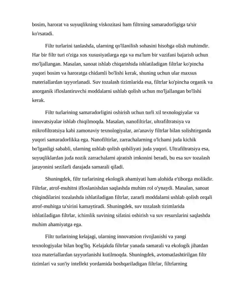 Filtr turlari 3