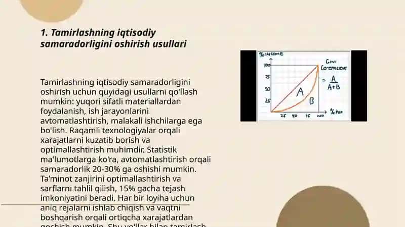 Tamirlashning iqtisodiy samaradorligi va chet el tajribalari 3