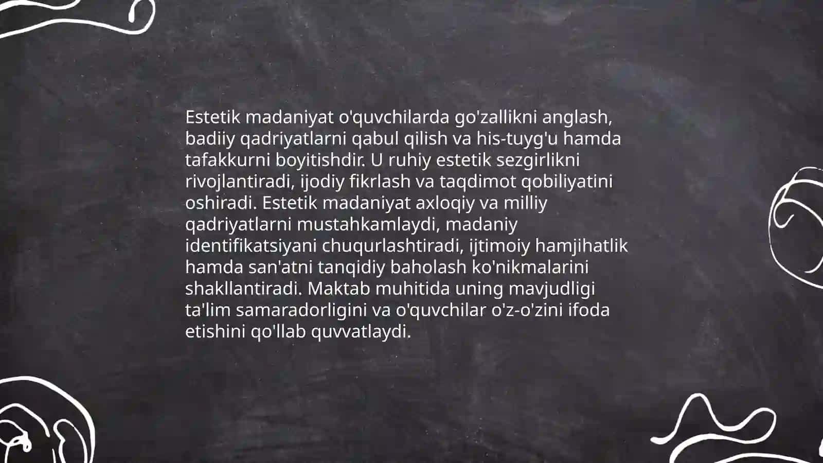O'quvchilarda estetik madaniyatni shakllantirish 3