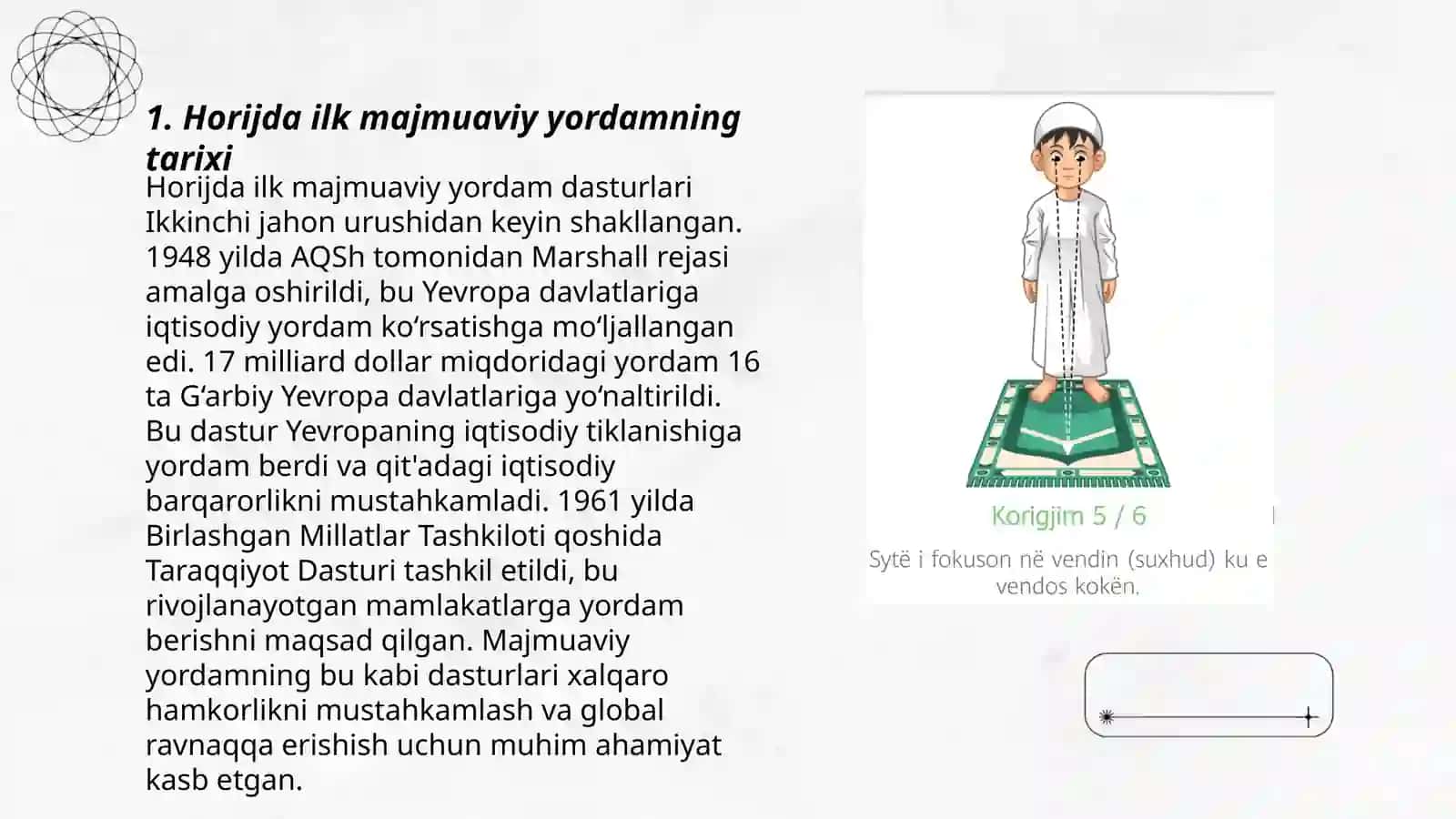 Horijda ilk majmuaviy yordamning shakllanishi 3