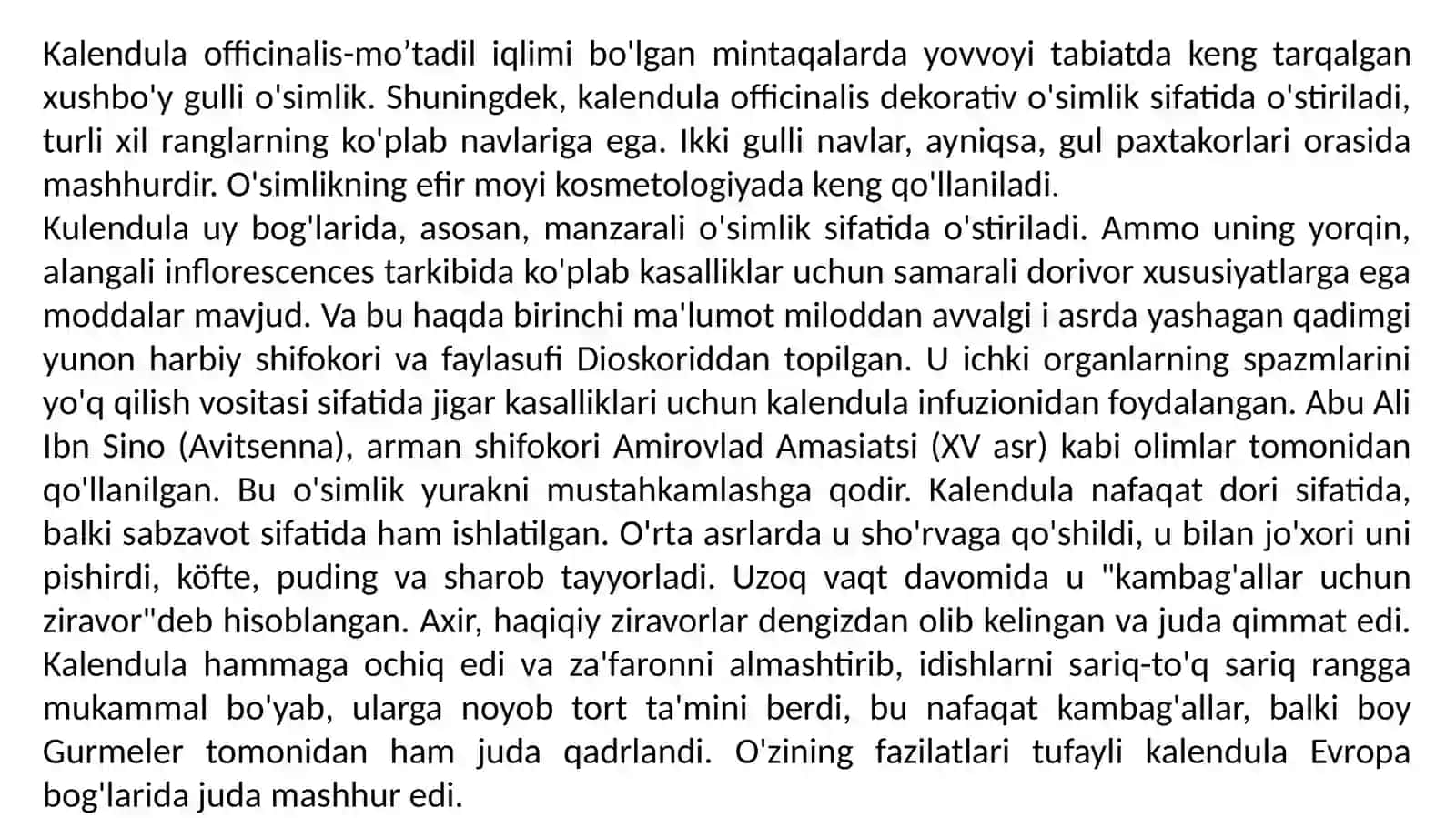 DORIVOR TIRNOQGUL (KALENDULA) ZARARKUNANDA VAKASALLIKLARI HAMDAULARGA QARSHIBIOLOGIKKURASH CHORALARI 3