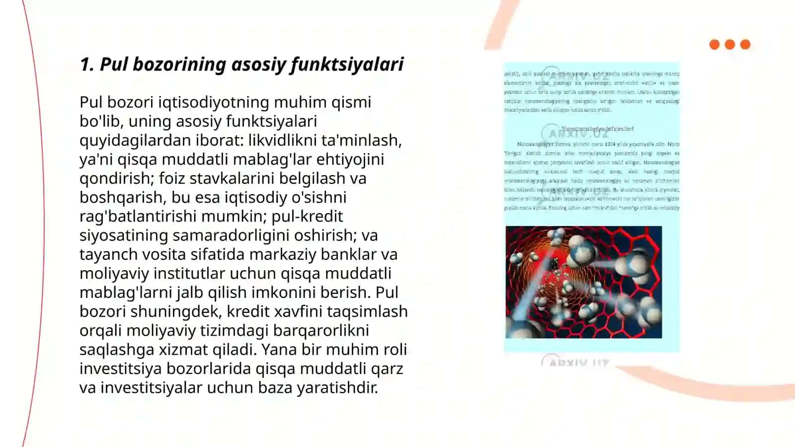 Pul Bozorining Iqtisodiyotdagi Mohiyati va Qollanish Xususiyati 3
