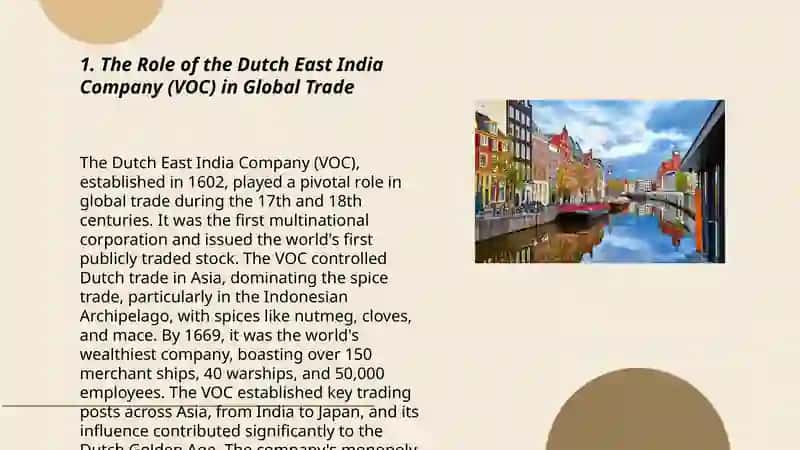 The Netherlands: From a Small Nation to a Global Trade Empire (Since the 1850s) 3