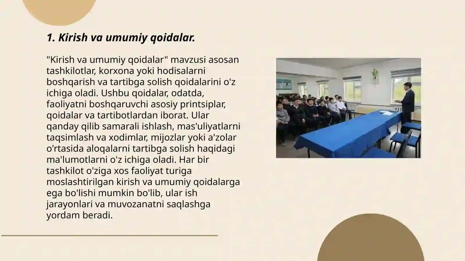 "Kirish va umumiy qoidalar" 3