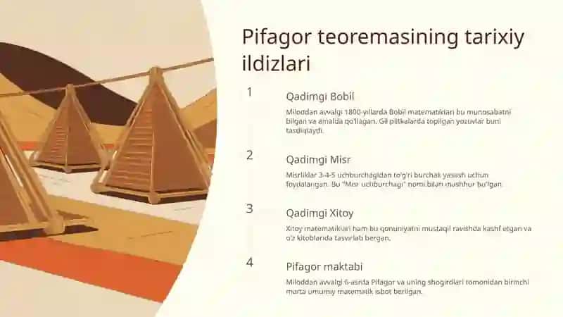 Pifagor teoremasining ba’zi tatbiqlari 3