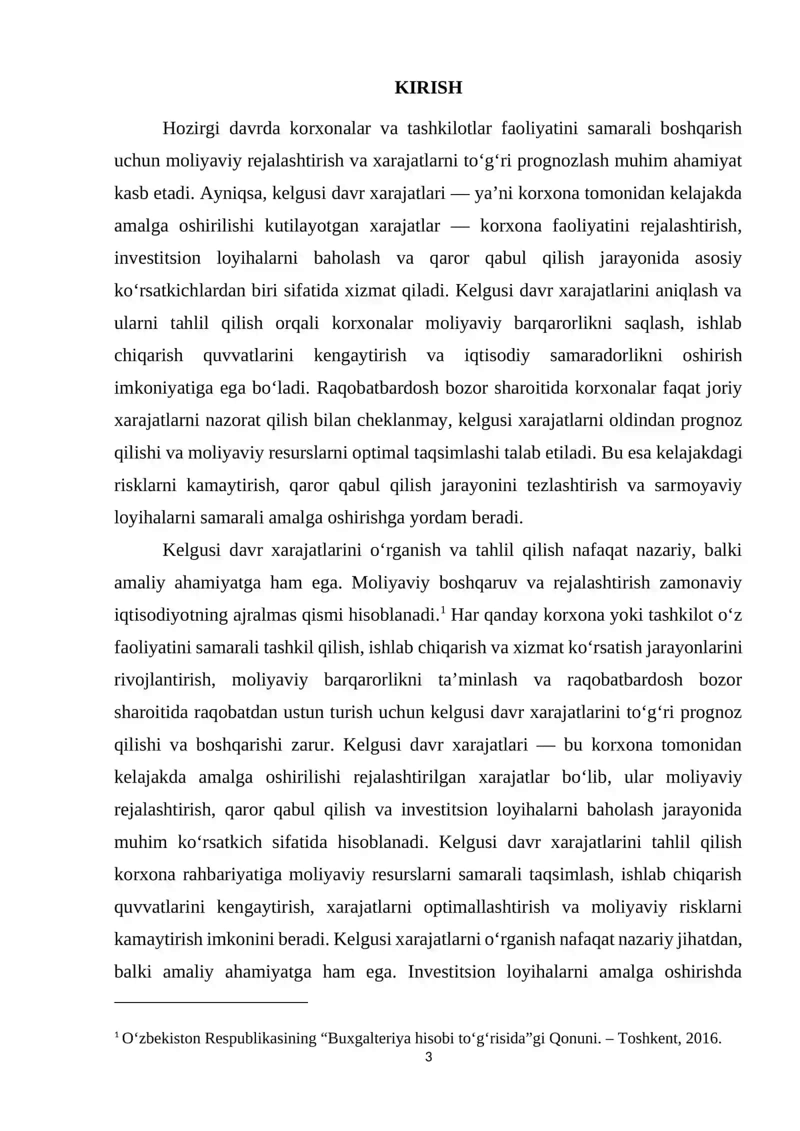 Kelgusi davr xarajatlari 3