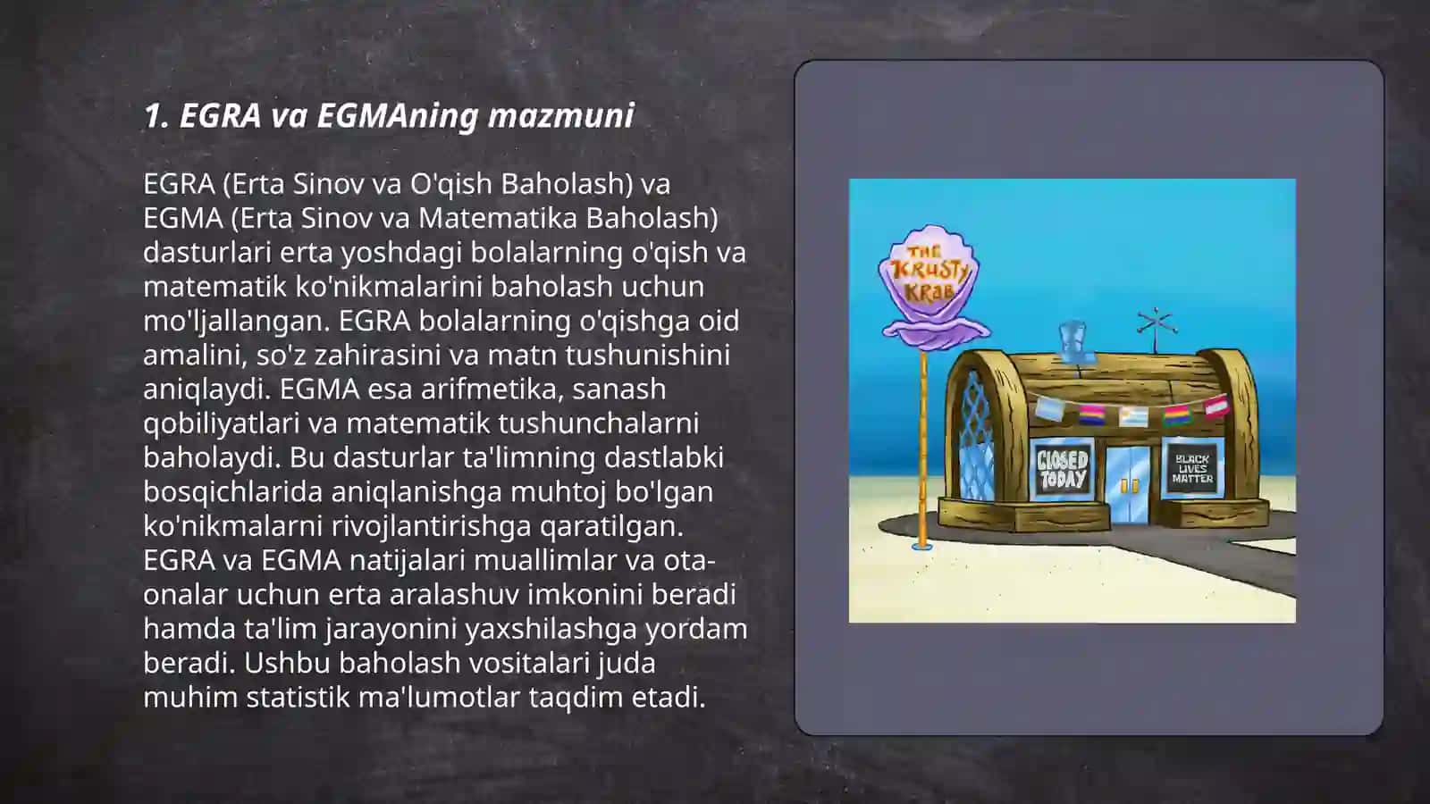Egra va Egma xalqaro baholash dasturi 3