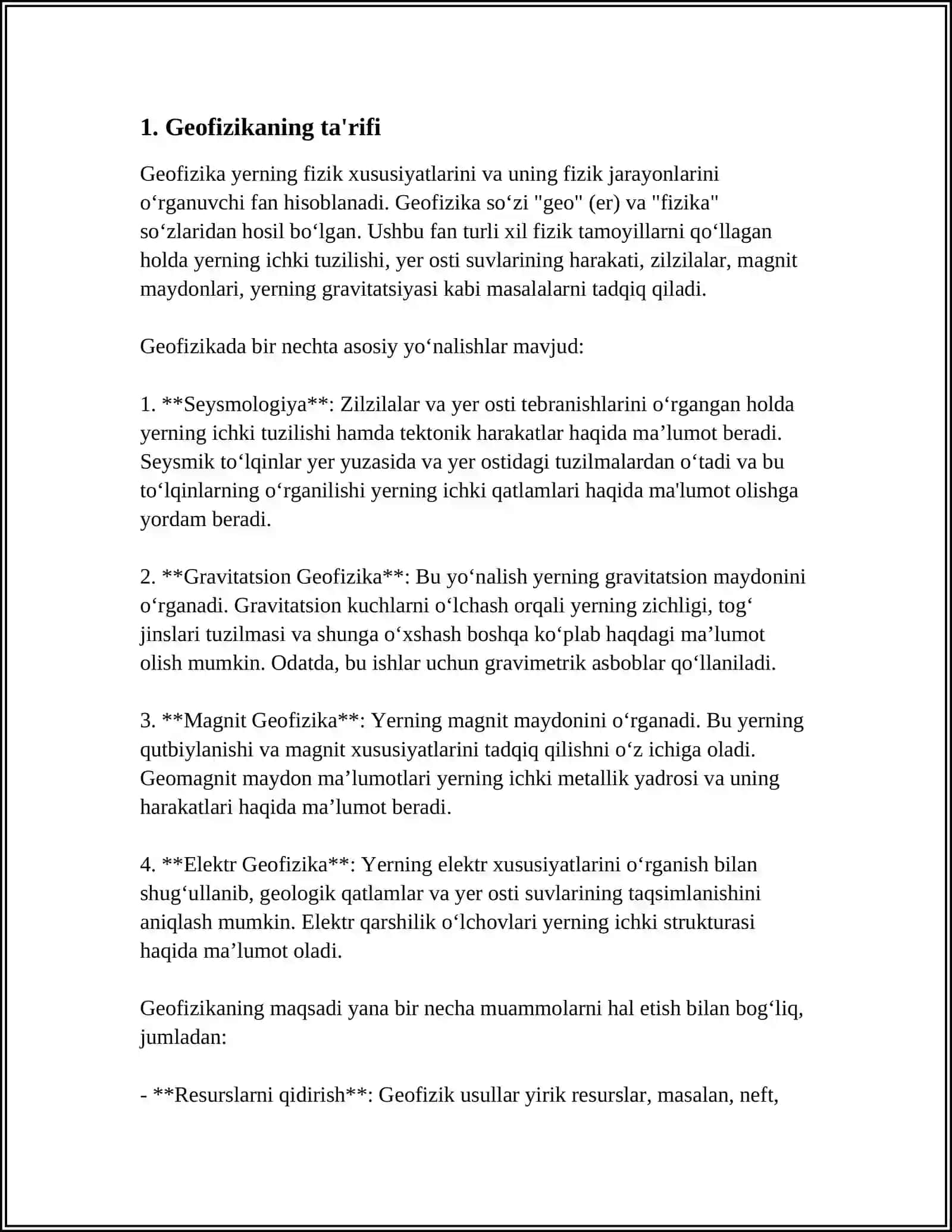 GEOFIZIKA HAQIDA UMUMIY TUSHUNCHALAR 3